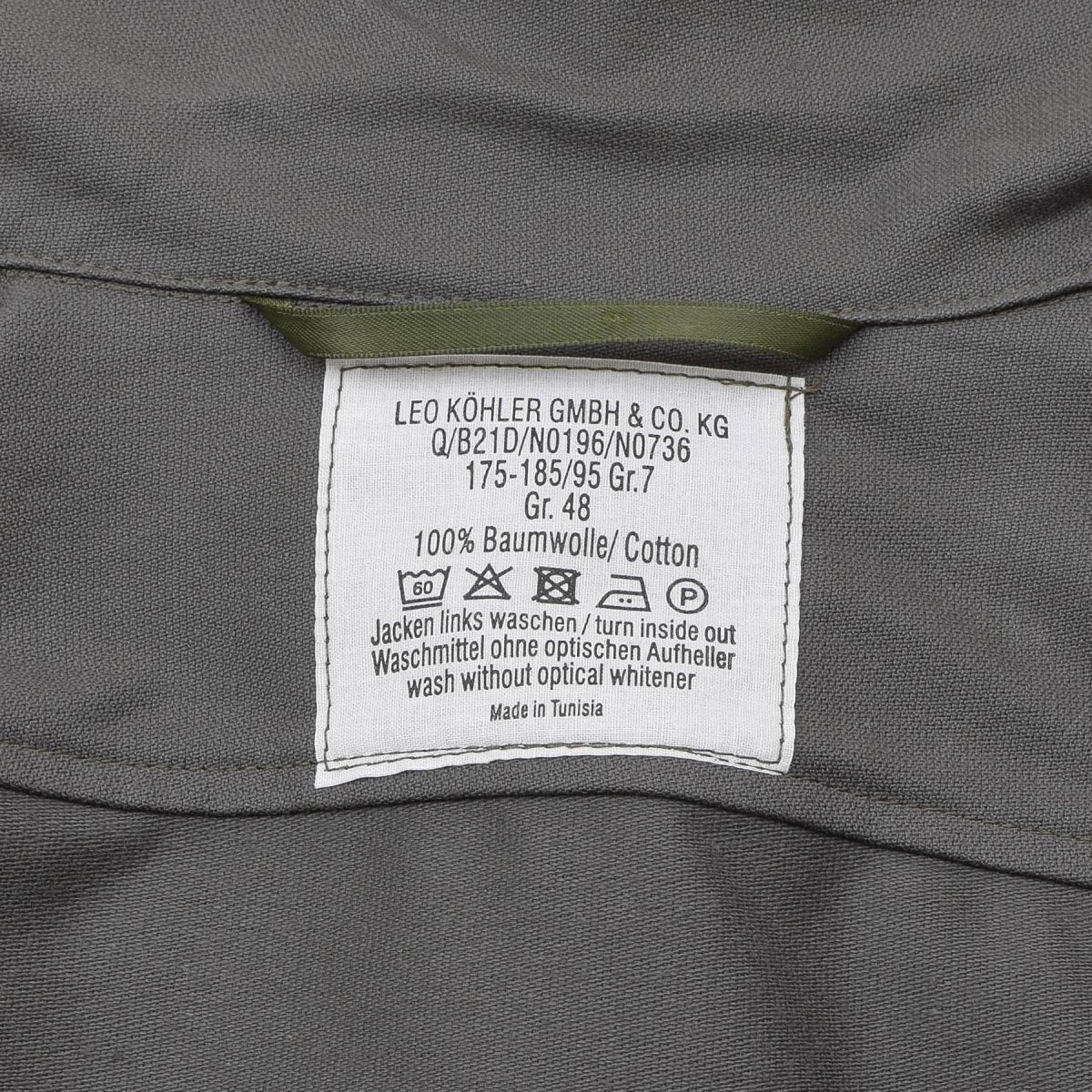 Leo Kohler troepen uniform shirt militair personeel dagelijks zware shirts olijf