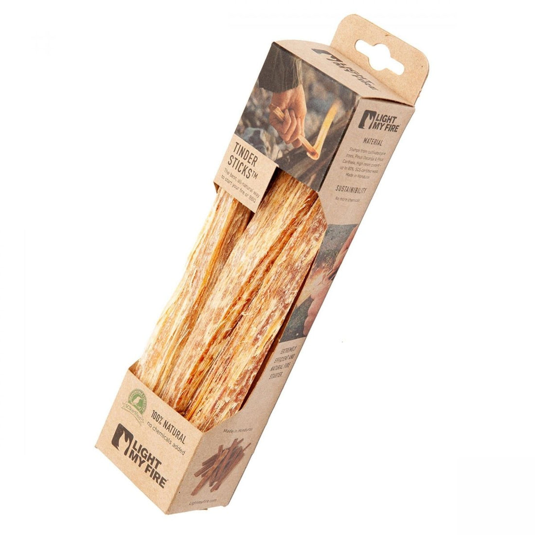 Licht mijn vuur Tinder sticks BBQ Firepit Grill Bonfire Easy Light-Up Natural Nieuw