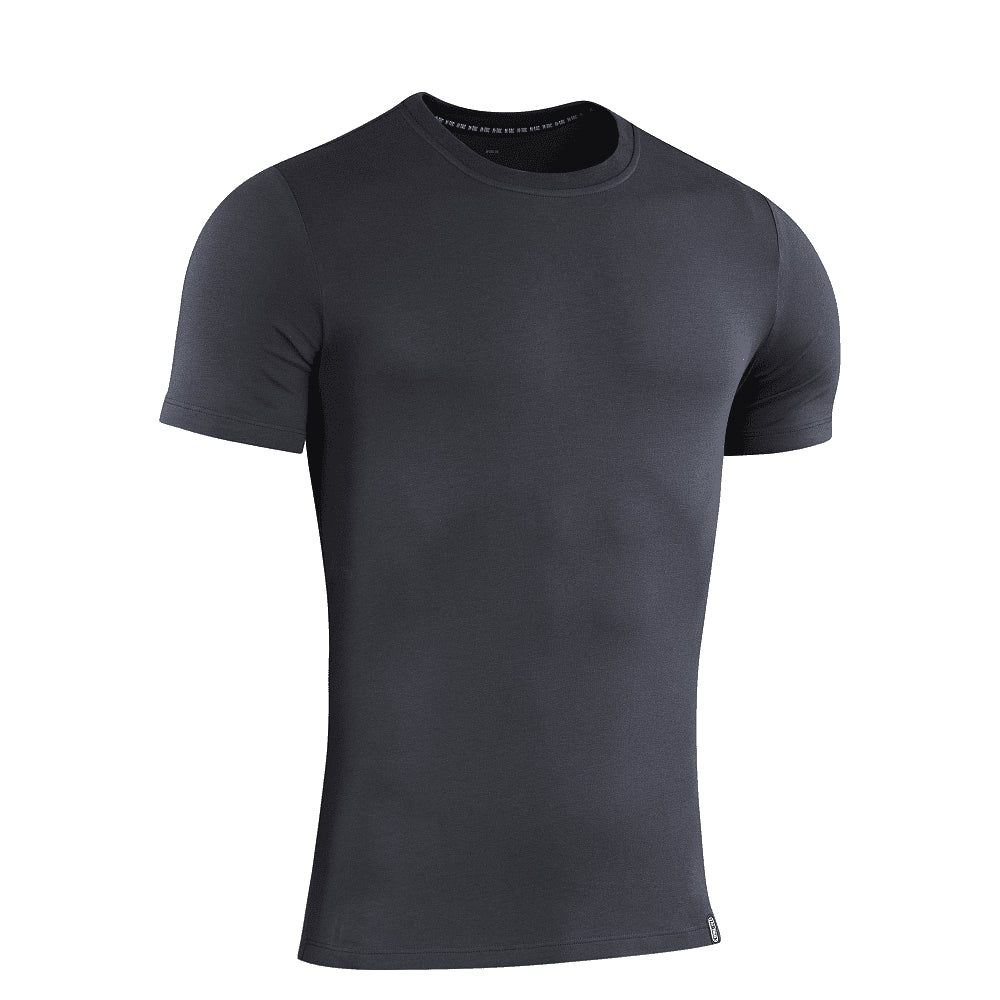 M-TAC 93/7 Zomer T-shirt Lichtgewicht Stretch Katoen Korte Mouw Donkergrijs