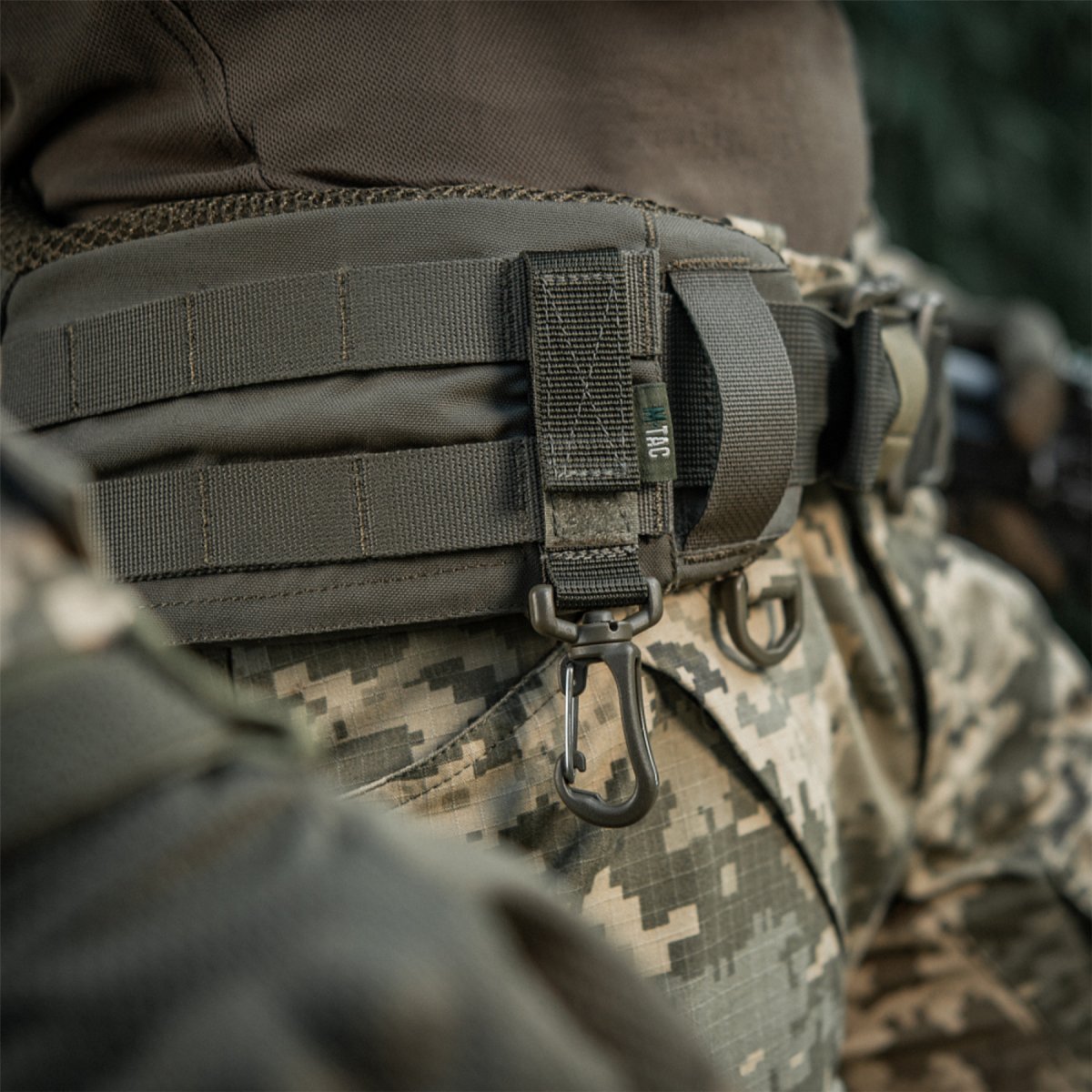 M-TAC karabijnhaakbevestiging MOLLE-interface Murdlock Sling tactische uitrusting Olijf
