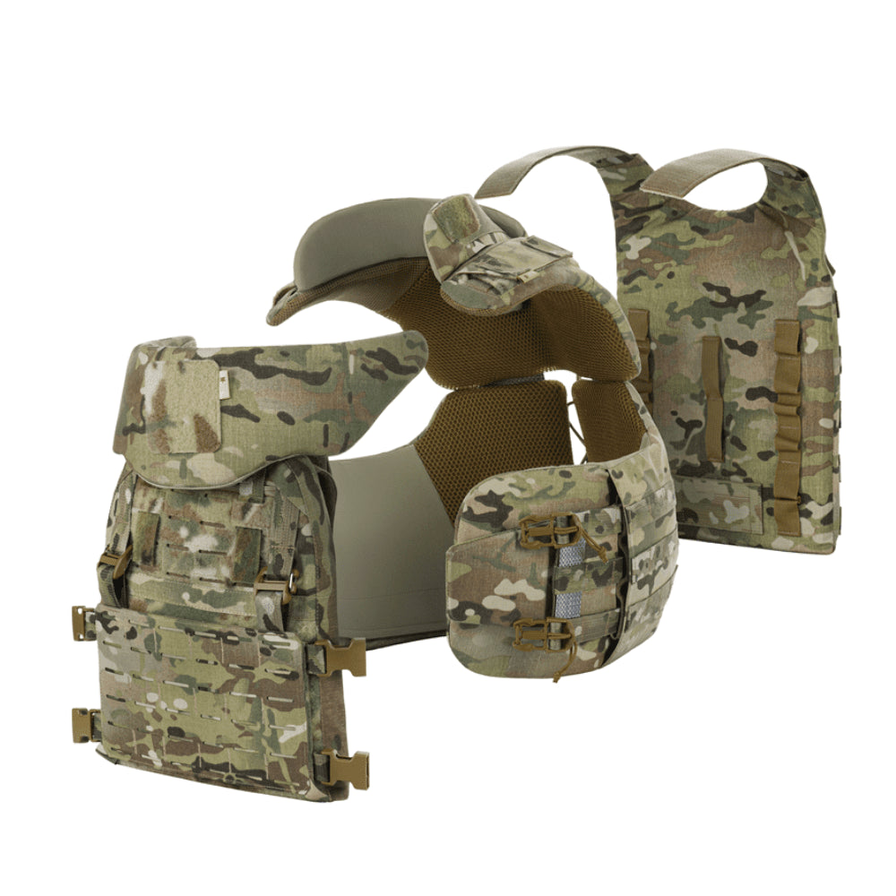 M-TAC korset Elite tactische plaatdrager MOLLE Quick Release MTP Camo