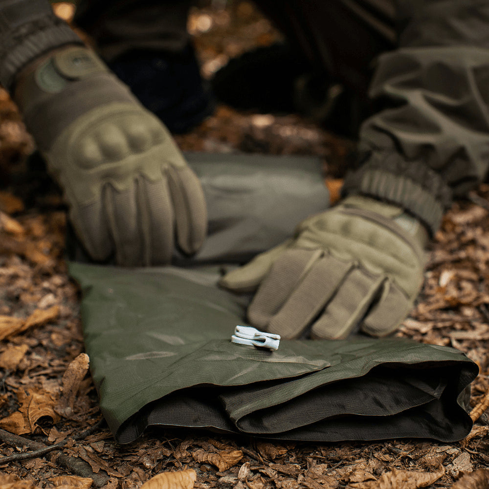 M-TAC opblaasbaar slaapmatje 195x58x5cm lichtgewicht campingmat olijf