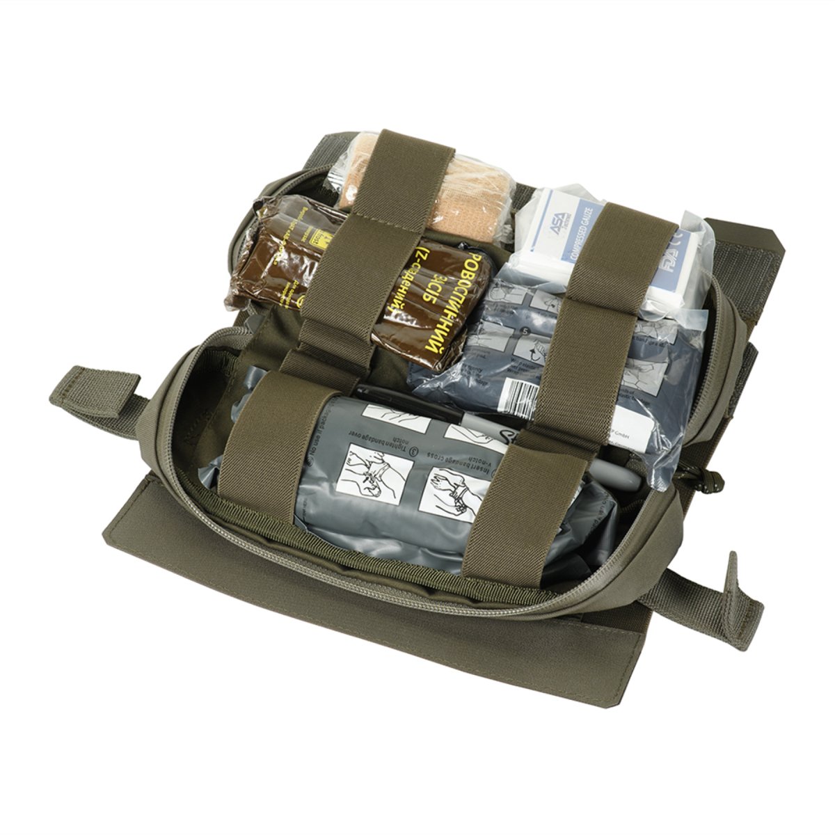 M-TAC Medische Horizontale Etui Cordura IFAK Roll Elite AquaGuard YKK Olijf