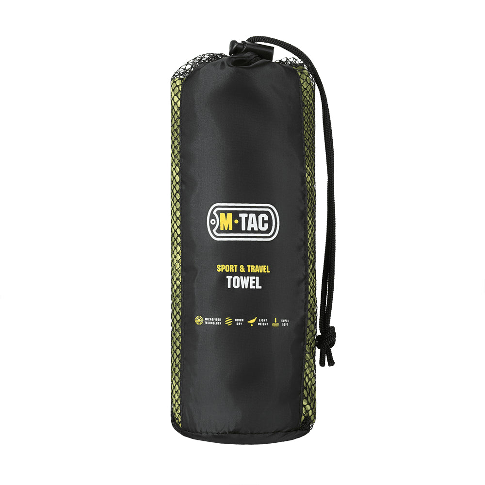 M-TAC microvezelhanddoek 150x75cm sneldrogend buiten reizen kamperen groen
