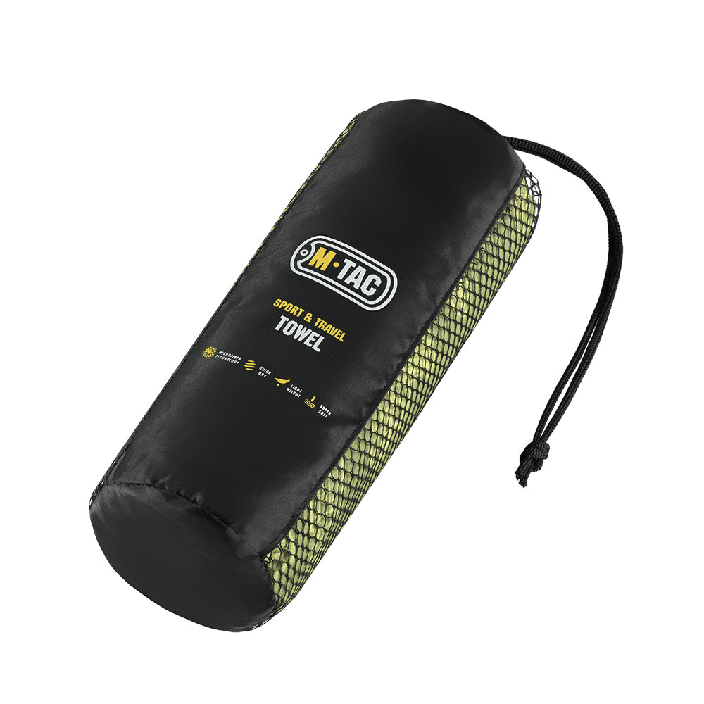 M-TAC microvezelhanddoek 150x75cm sneldrogend buiten reizen kamperen groen