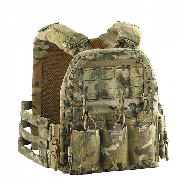 M - TAC Militaire Plate Carrier Vest tactische quick-release mag-zakjes Multicamo - GoMilitar