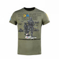 M-TAC militaire stijl klassieke t-shirt ondergoed korte mouw Oekraïense vlag olijf