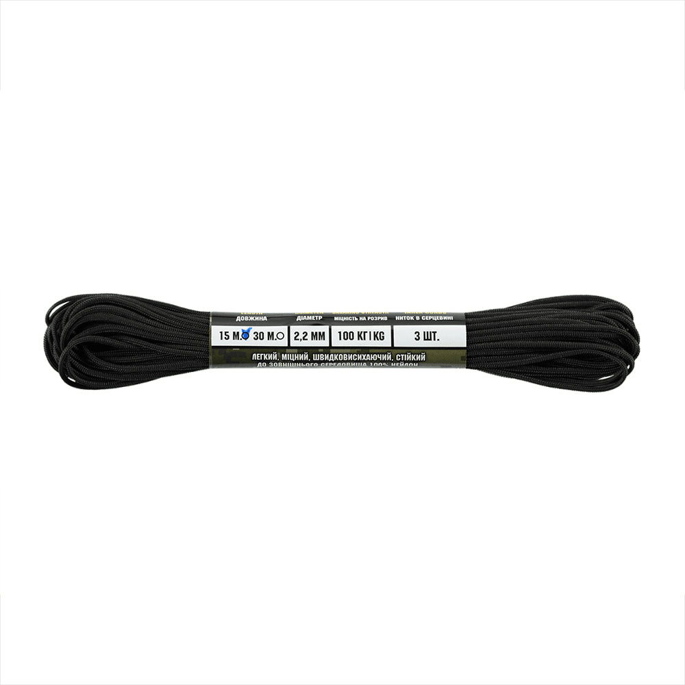M-TAC Minicord Paracord 2,2 mm 15 m MIL-SPEC Nylon Outdoor Utility-snoer