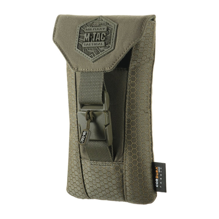 M - TAC Smartphone-etui Elite Medium Hex 1000D Cordurda Magnetische Gesp Olijfgroen - GoMilitar