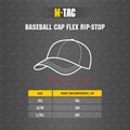 M-Tac tactische baseballpet flexibele pasvorm ripstop klittenband donkerolijfgroen L/XL