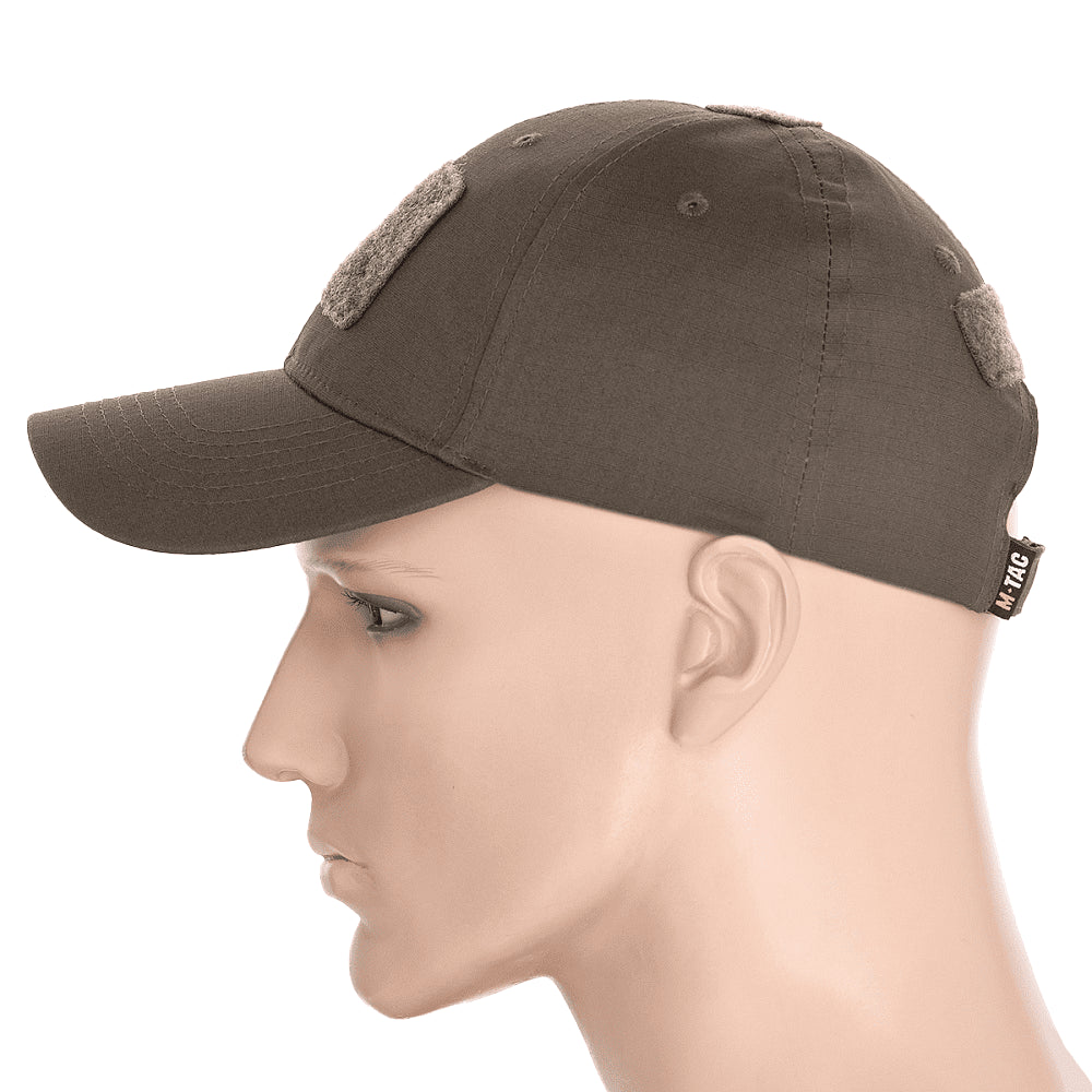 M-Tac tactische baseballpet flexibele pasvorm ripstop klittenband donkerolijfgroen L/XL