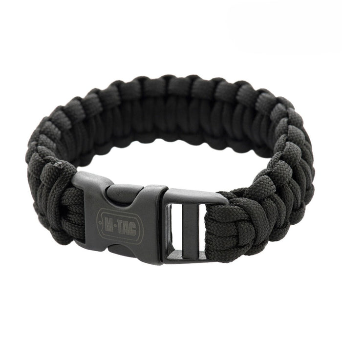 M - TAC Tactische Paracord Armband Survival Tactisch Outdoor Koord 3m Zwart - GoMilitar