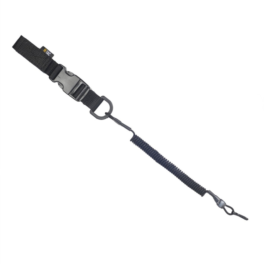 M-TAC Tactisch veiligheidskoord Lite Carbine Lanyard Retention D-Ring Fastex Zwart