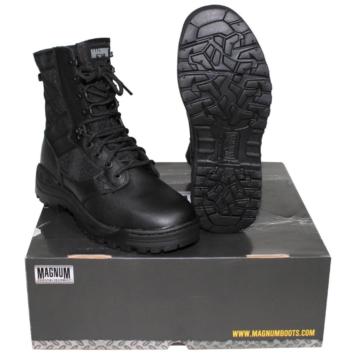 Magnum Scorpion tactische laarzen sneldrogend ademend eyeley vetersluiting zwart