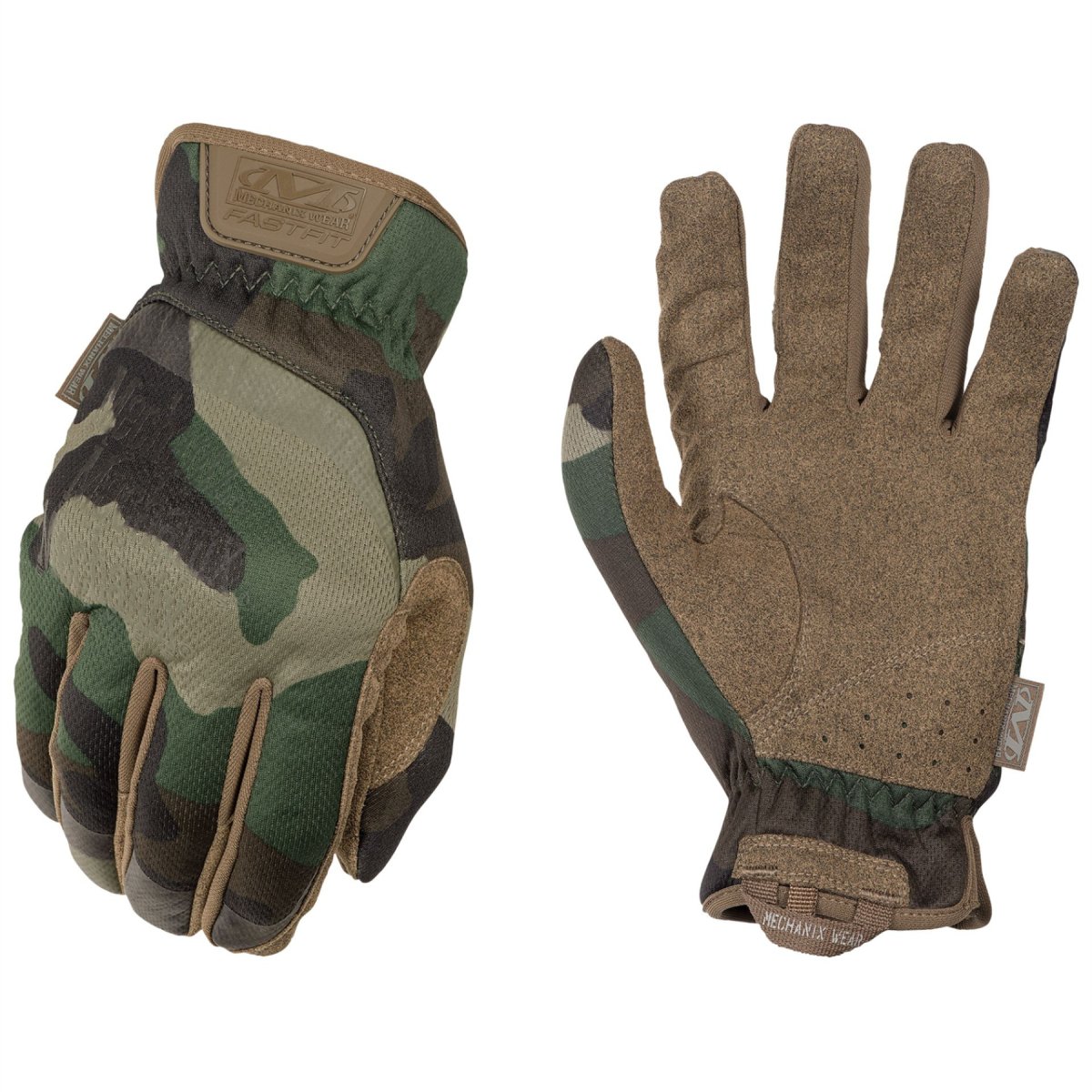 Mechanix Wear Fastfit Gen 2 tactische handschoenen elastische manchetten Woodland Camo