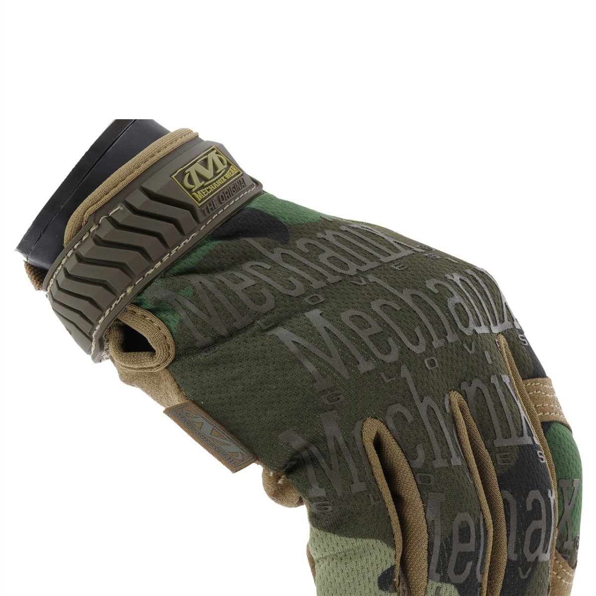 Mechanix Wear tactische handschoenen Ademend lycra vingerinzetstukken Woodland Camo