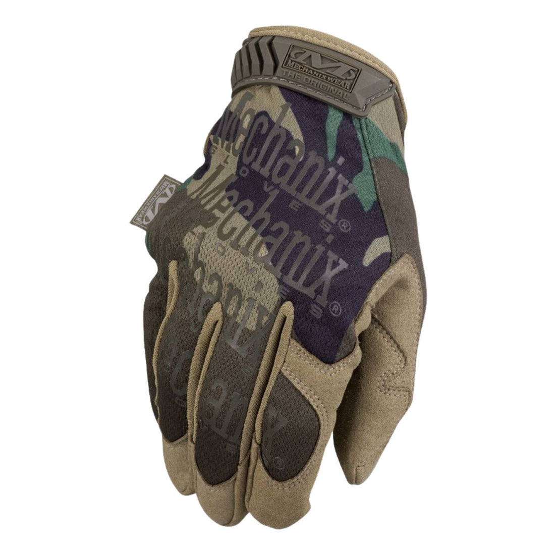 Mechanix Wear tactische handschoenen Ademend lycra vingerinzetstukken Woodland Camo
