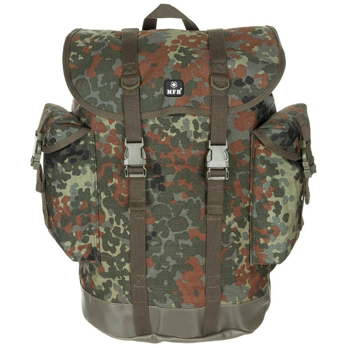 MFH legermerk BW bergcamouflage tactische rugzak 30L rugzak bewapend NIEUW - GoMilitar