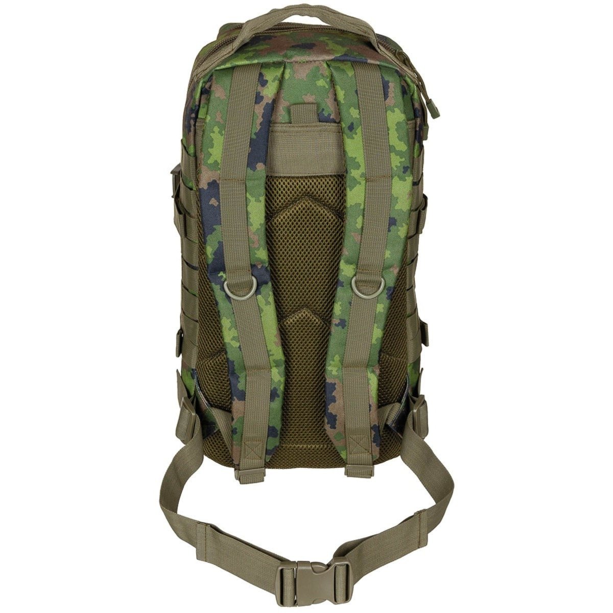 MFH Assault I tactische rugzak 30L gevoerde schouderbanden MOLLE M05 Camo
