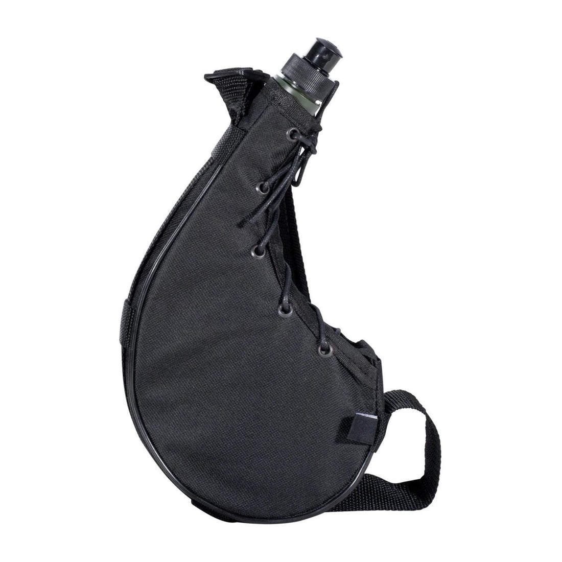 MFH Bota 0,75L fles plastic waterfles polyester hoes inbegrepen zwart