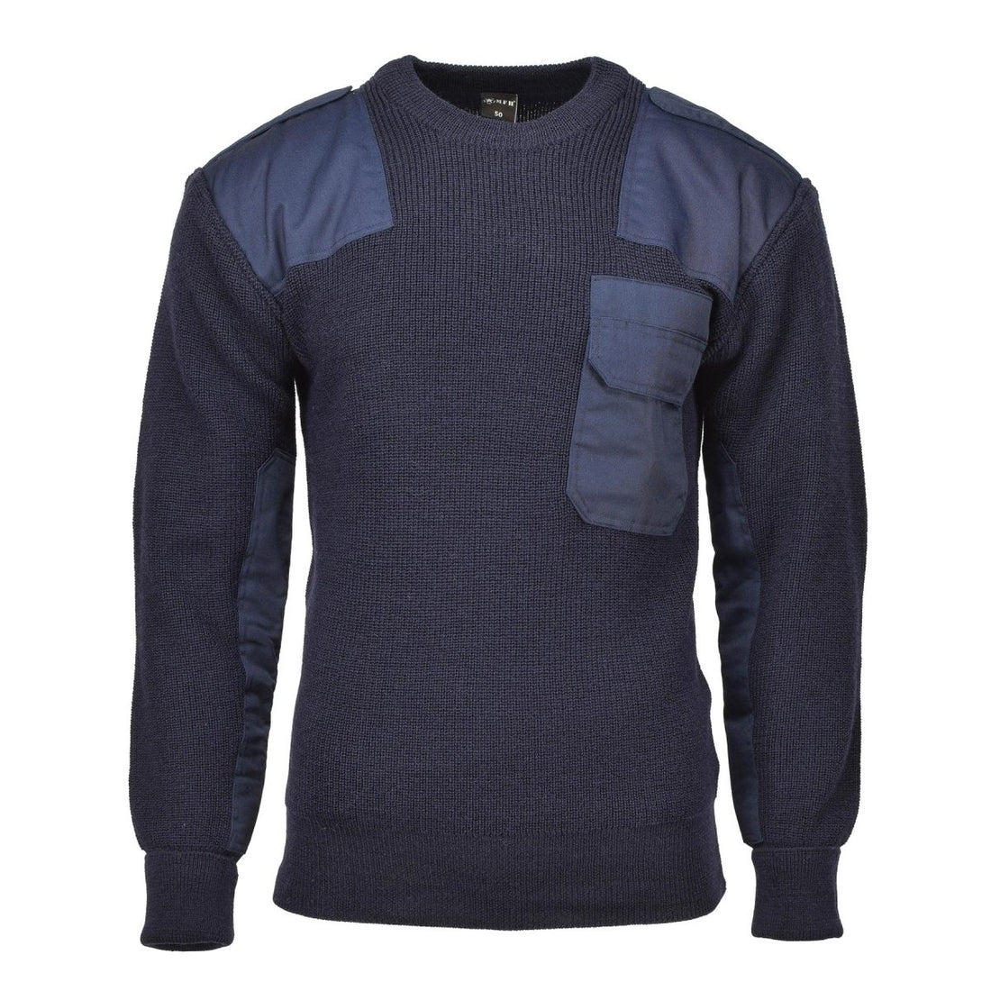 MFH -merk Duitse legerstijl pullover commando jumper ademende blauwe trui nieuw