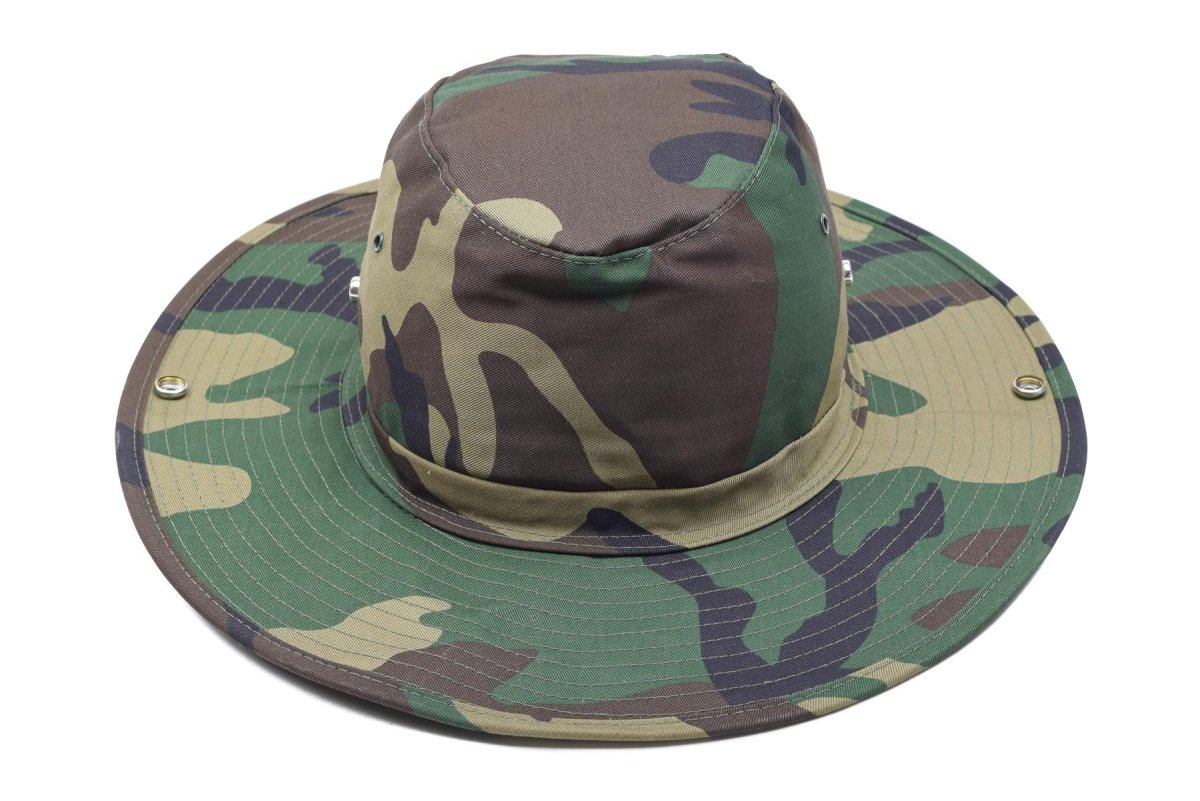 MFH merk militaire bush -stijl hoed zomer Panama Jungle Bucket Cap Woodland nieuw