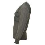 MFH merk militaire stijl commando pullover stock stitch gebreide trui olijf nieuw