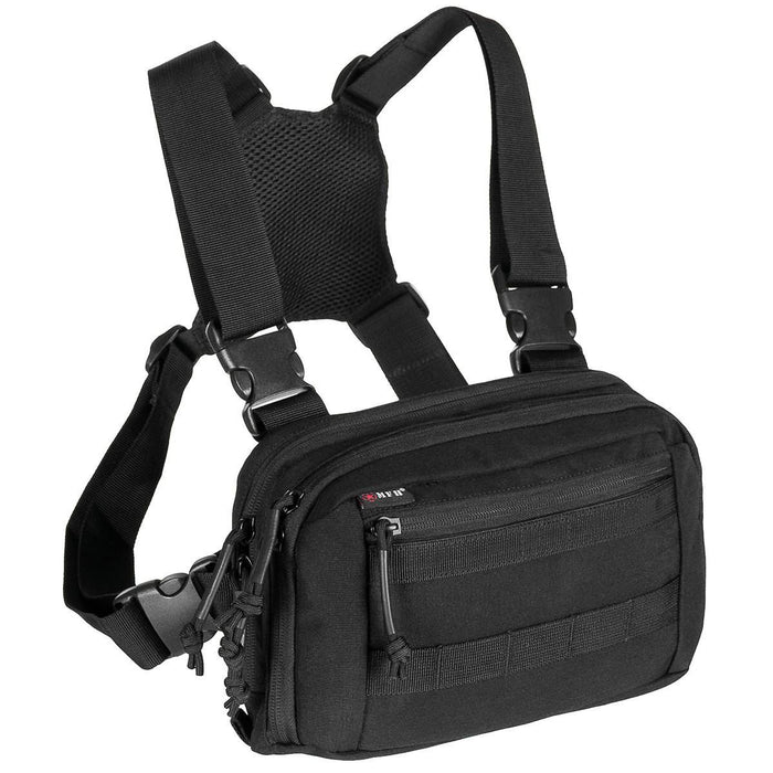 MFH Borsttas Recon Tactische Borsttas Molle Organizer Systeem Veelkleurig zwart compact vooraanzicht vierkante afbeelding