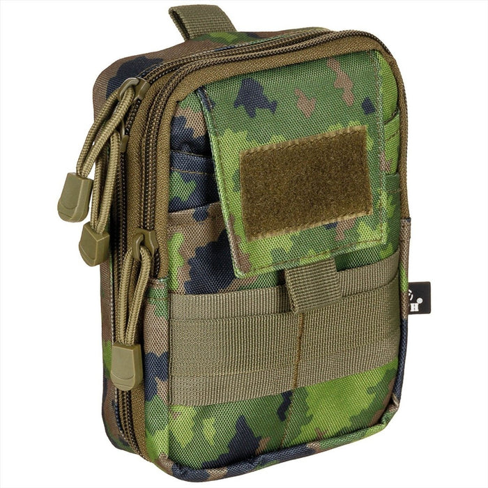 MFH Compact EDC-etui 2 compartimenten MOLLE Bevestigingsbanden M05 Camouflage - GoMilitar