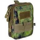 MFH Compact EDC Pouch 2 Compartments Molle bevestigingsbanden M05 Camouflage