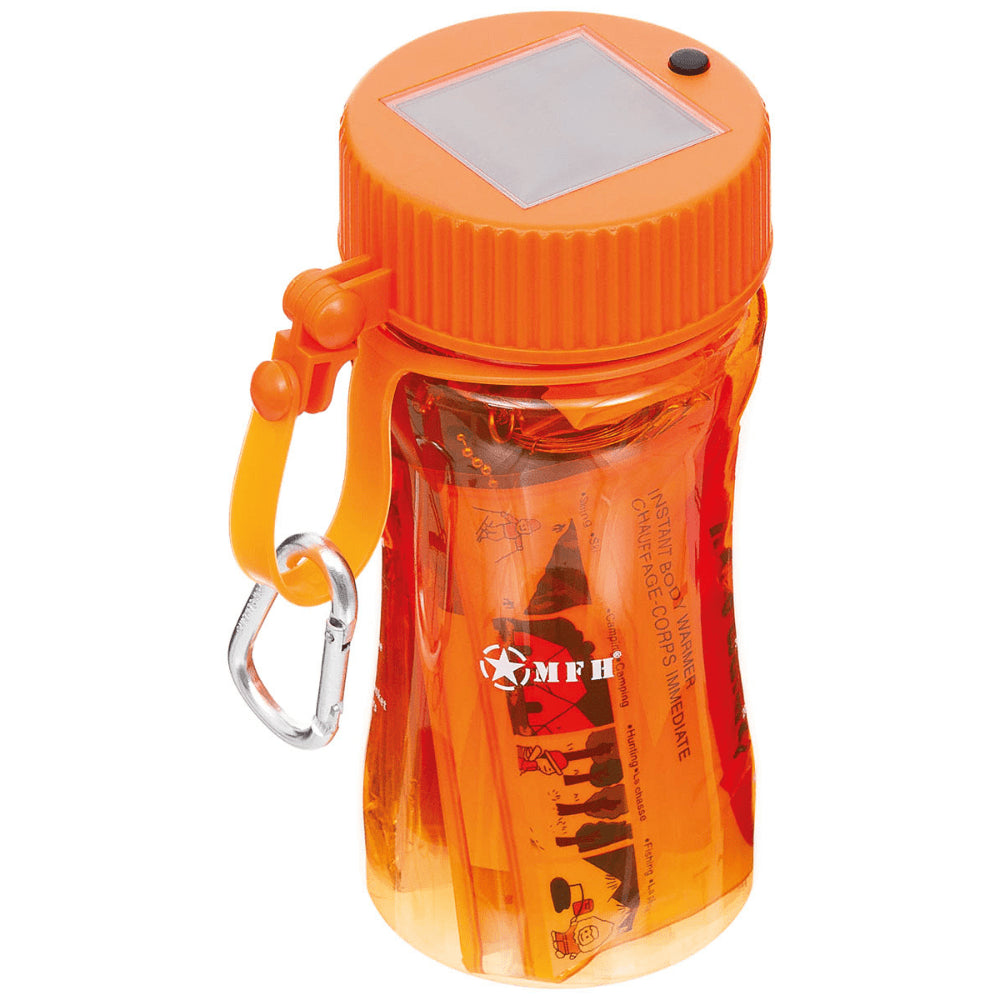 MFH Extreme 34-delige survivalkit Camping waterdichte doos Oranje transparant