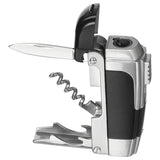 MFH Functionele gasaansteker Winddicht Outdoor Camping Multitool Ongevuld Zilver