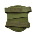 MFH Militaire stijl Knie Pads Protector Hook en Loop Sluiting Olive Plastic Shell