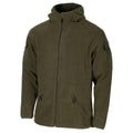 MFH militaire stijl olijf hoodie fleece jas tactisch leger vol zip wandelen nieuw