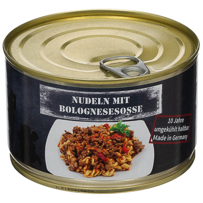 MFH Pasta Bolognese Canned Food 400g Outdoor Camping Emergency Meal - GoMilitar