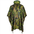 MFH Poncho Tent Hooded PU Coated Rip Stop Material Lichtgewicht M05 Camouflage