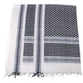 MFH Shemagh Sjaal Klassiek Tactisch Katoen Desert Wrap Zwart Wit