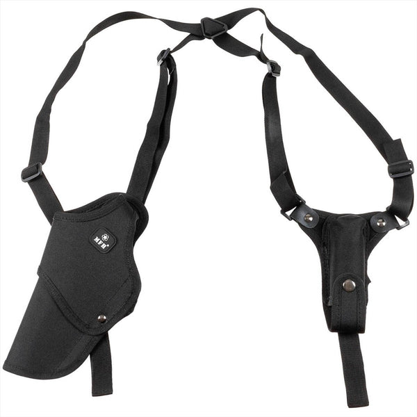 MFH schouderholster linkshandig verstelbare fit mag pouch dubbele veiligheid vangst