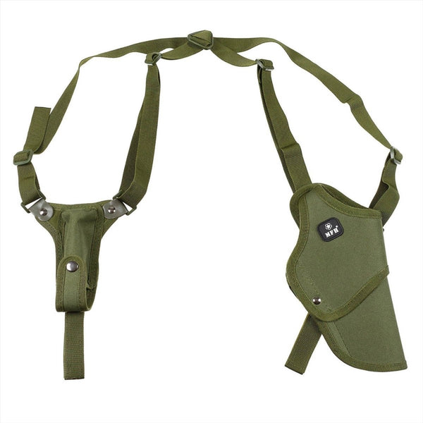 MFH schouderholster rechtshandig verstelbare fit mag pouch dubbele veiligheid vangst