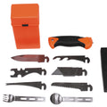 MFH Special 27-delige overlevingsset Utility-gereedschapskist Oranje Camping Outdoor