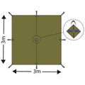 MFH TARP Extreme M95 Camouflage Tarpaulin Waterdichte onderdak Winddichtte Tent Nieuw