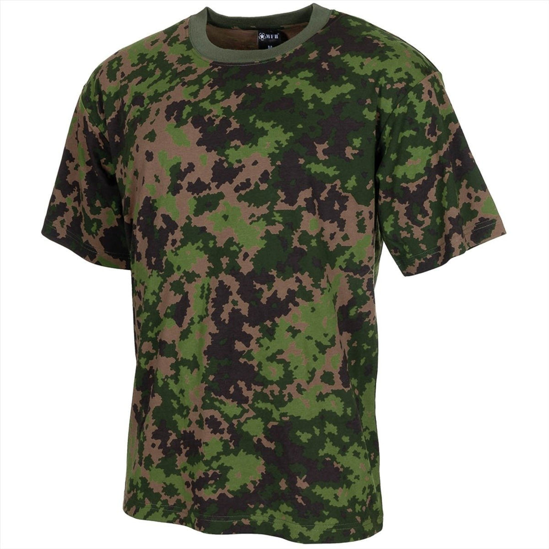 MFH T-shirt in Amerikaanse militaire stijl met ronde hals en korte mouwen Finse M05 Camo
