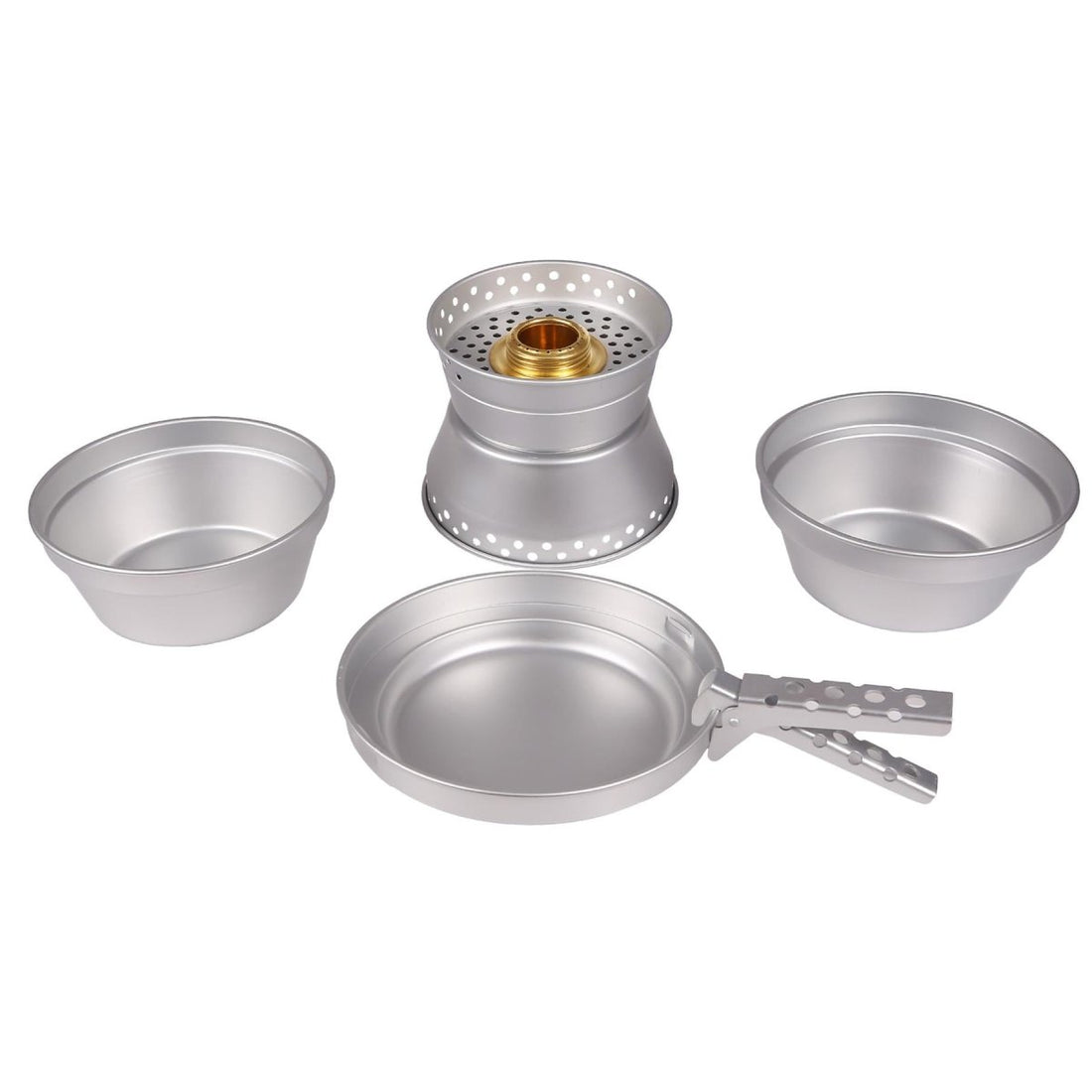 MIL-TEC aluminium kookkachel Set wandelkookgerei Compact Camping Pan Pot Bowl