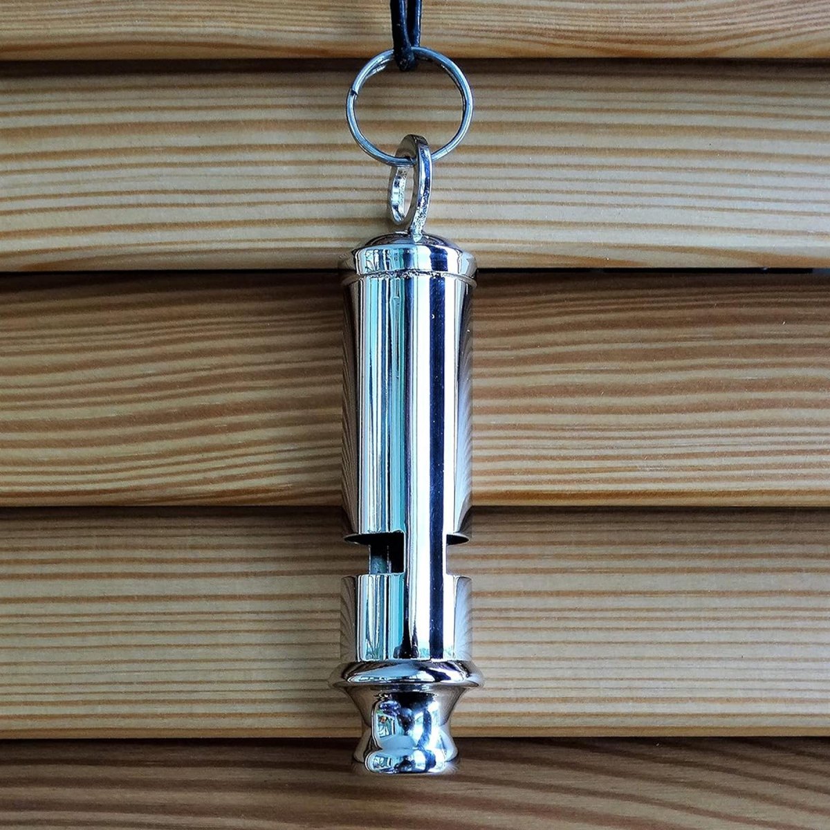 MIL-TEC Bobby Signal Whistle Nikkel Geplateerd messing lichtgewicht duurzaam grijs