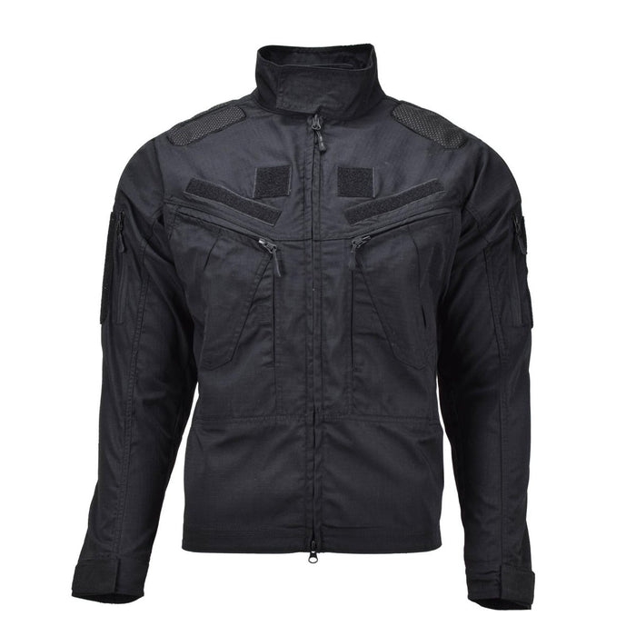 Mil-Tec Brand Zwart chimera jack in militaire stijl, ripstop, smalle pasvorm, militaire overhemden - GoMilitar