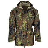 MIL-TEC-merk Duitse legerveldjack Goretex Flecktarn Camo waterdichte regen