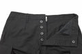 MIL-TEC merk Duitse legerstijl zwarte voorgesproken Moleskin Bermuda militaire shorts