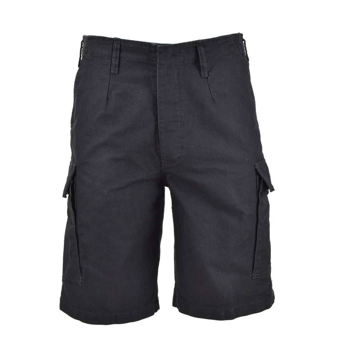 MIL-TEC merk Duitse legerstijl zwarte voorgesproken Moleskin Bermuda militaire shorts