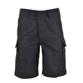 MIL-TEC merk Duitse legerstijl zwarte voorgesproken Moleskin Bermuda militaire shorts