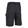 MIL-TEC merk Duitse legerstijl zwarte voorgesproken Moleskin Bermuda militaire shorts